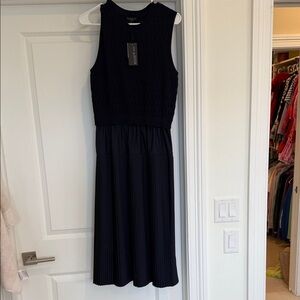 Current Air Navy Blue Midi Dress